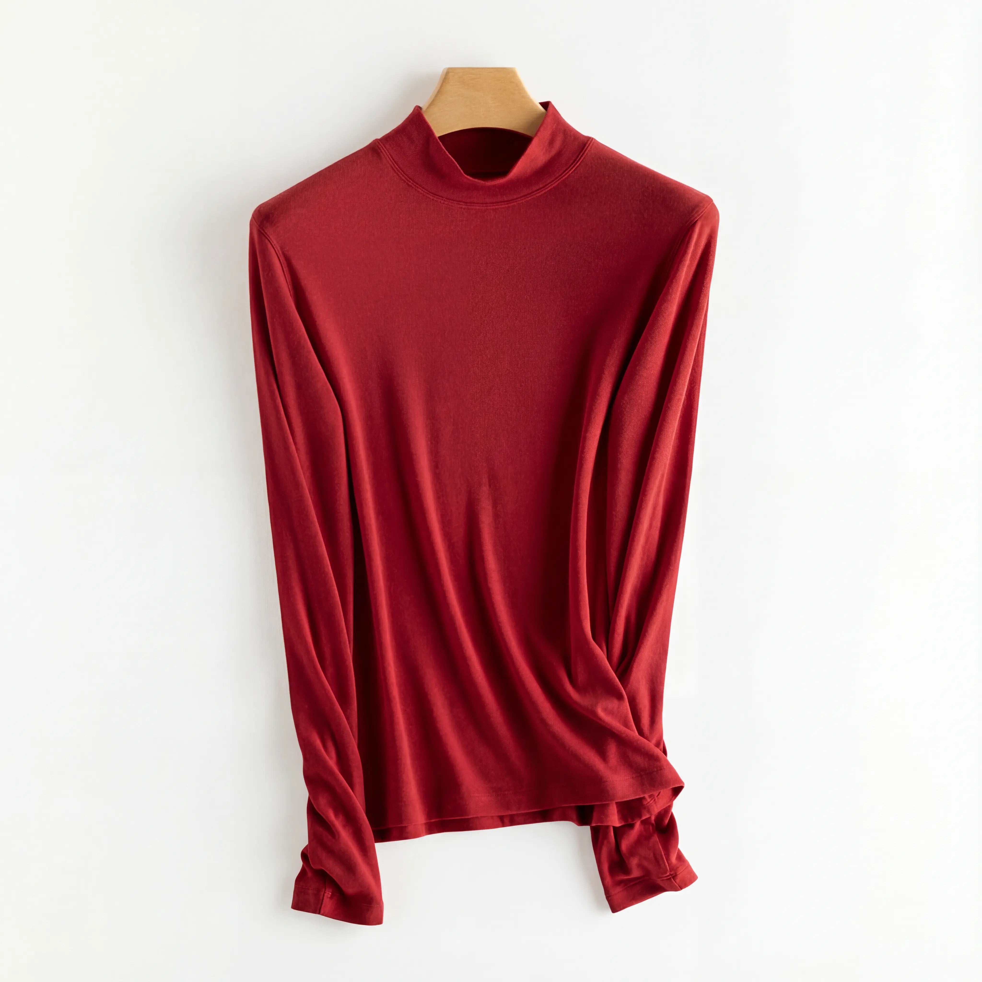 Cashmere blend Mock Neck Ultralight Top