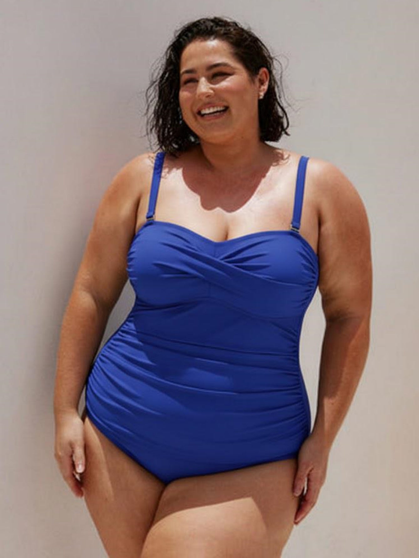 Ruched Tummy Control Tankini Set