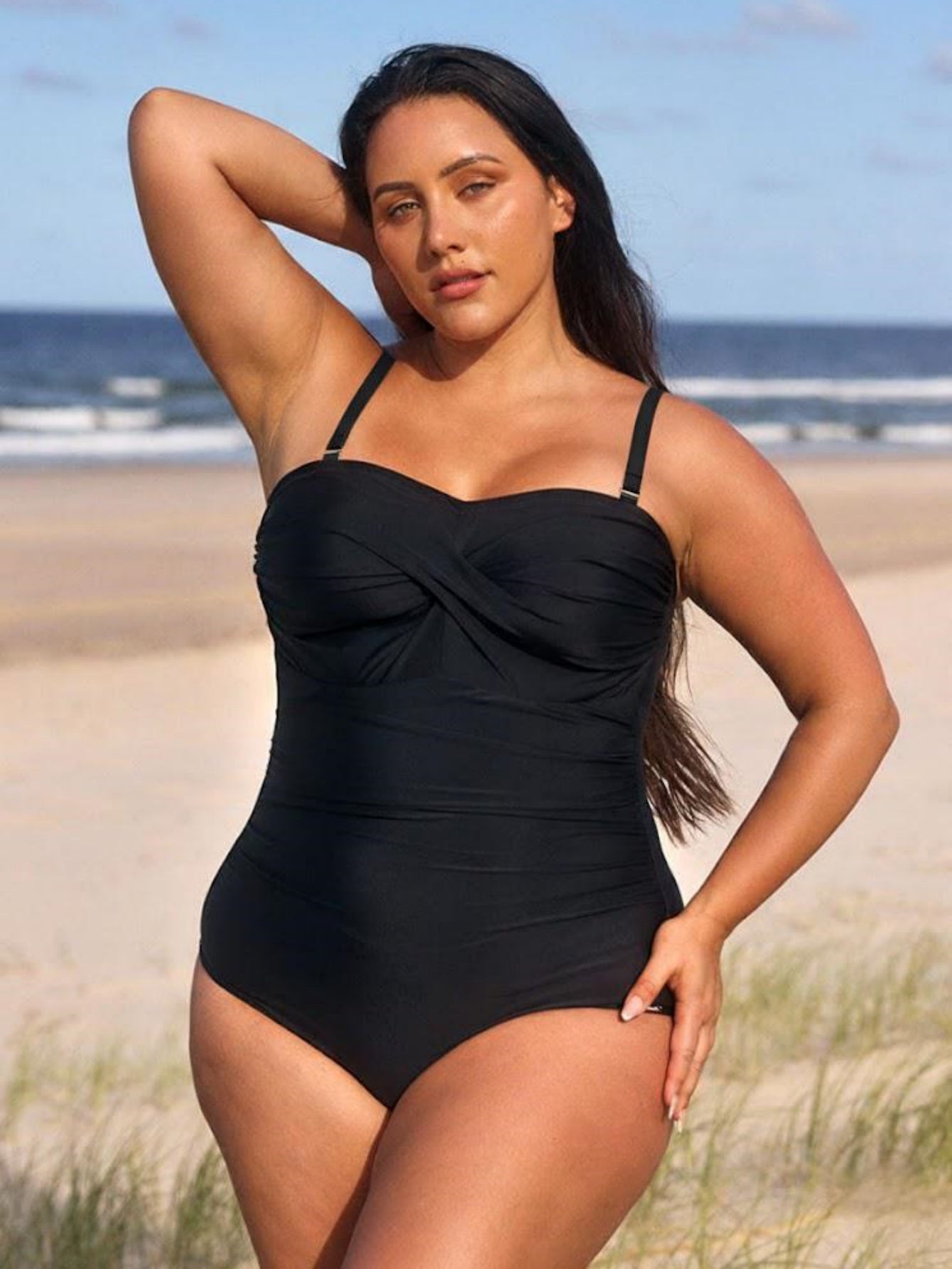 Ruched Tummy Control Tankini Set