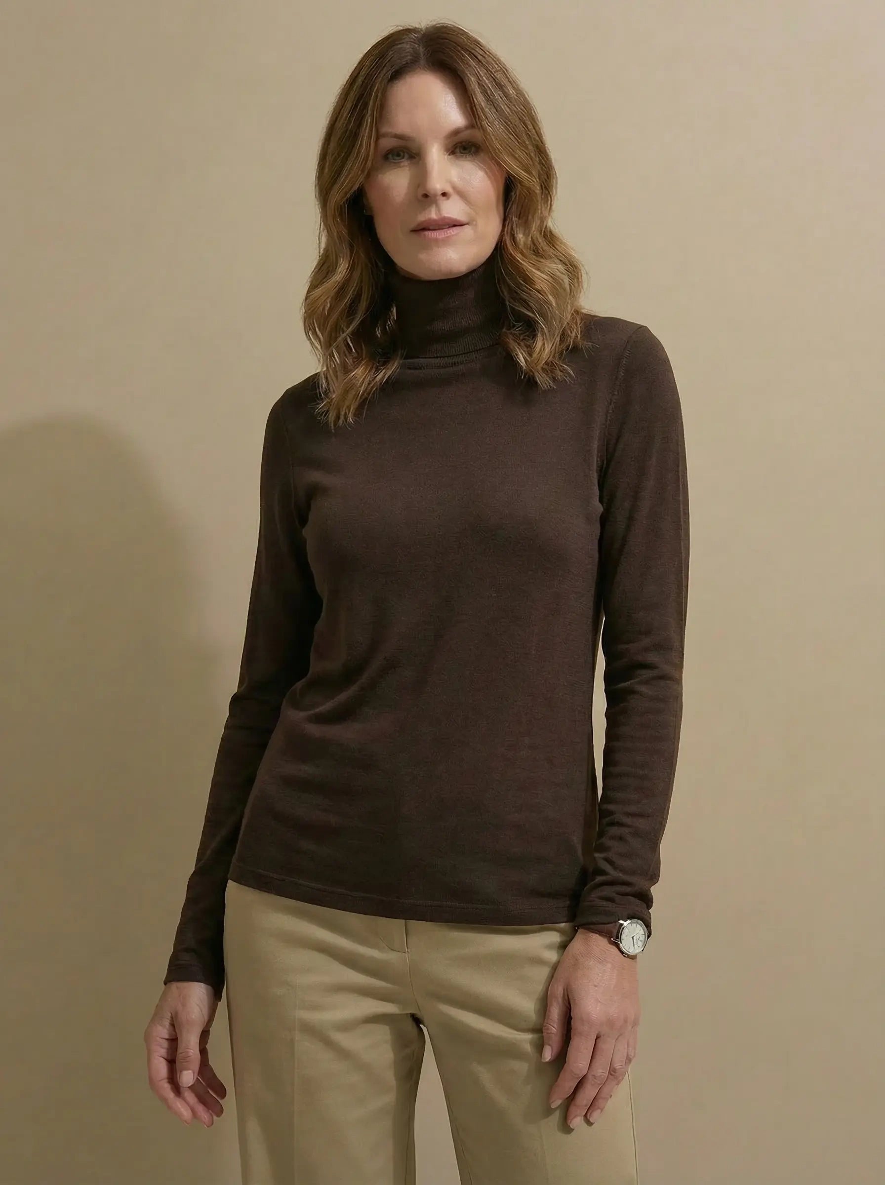 Cashmere blend Turtleneck Ultralight Top