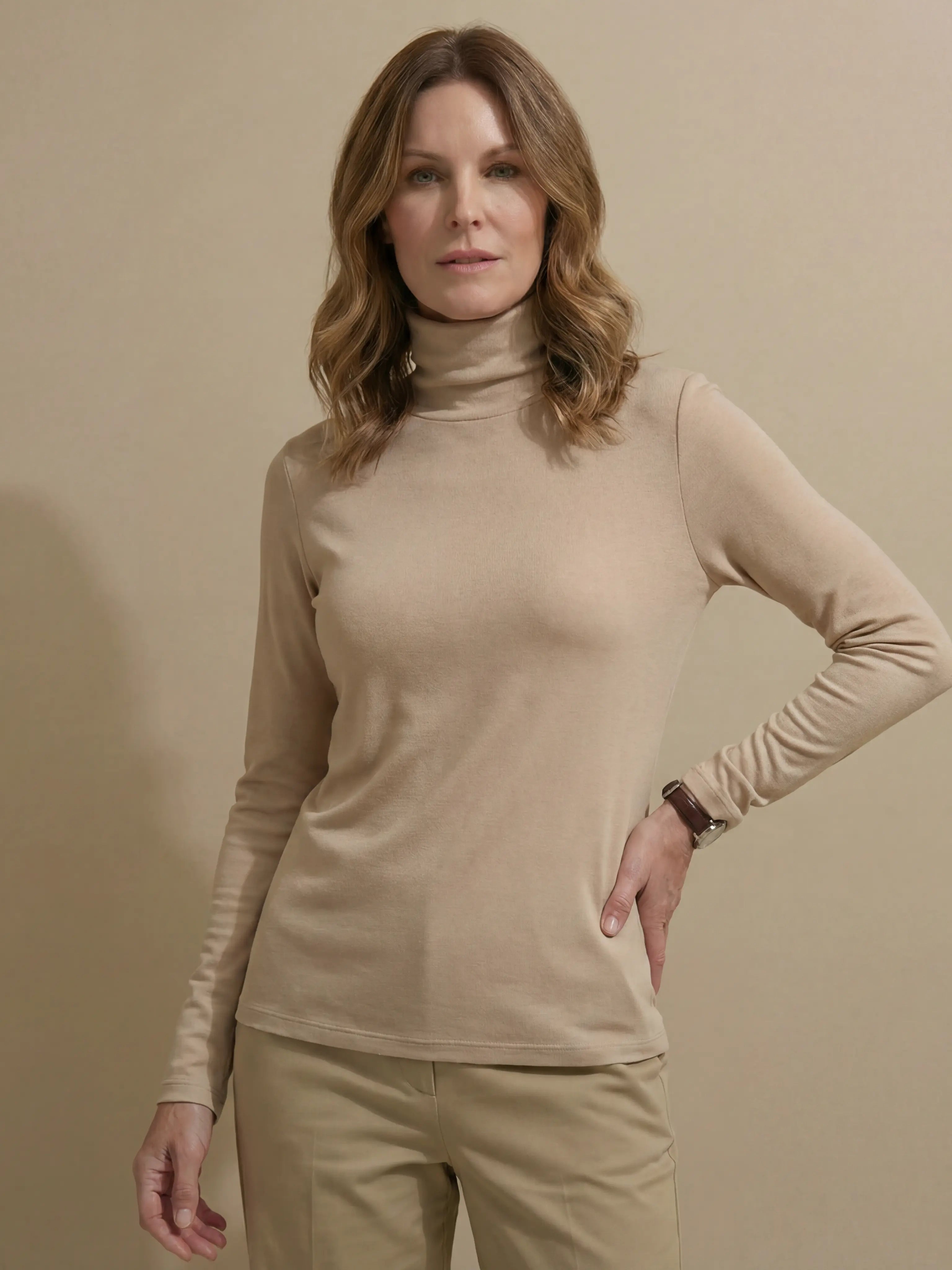 Cashmere blend Turtleneck Ultralight Top