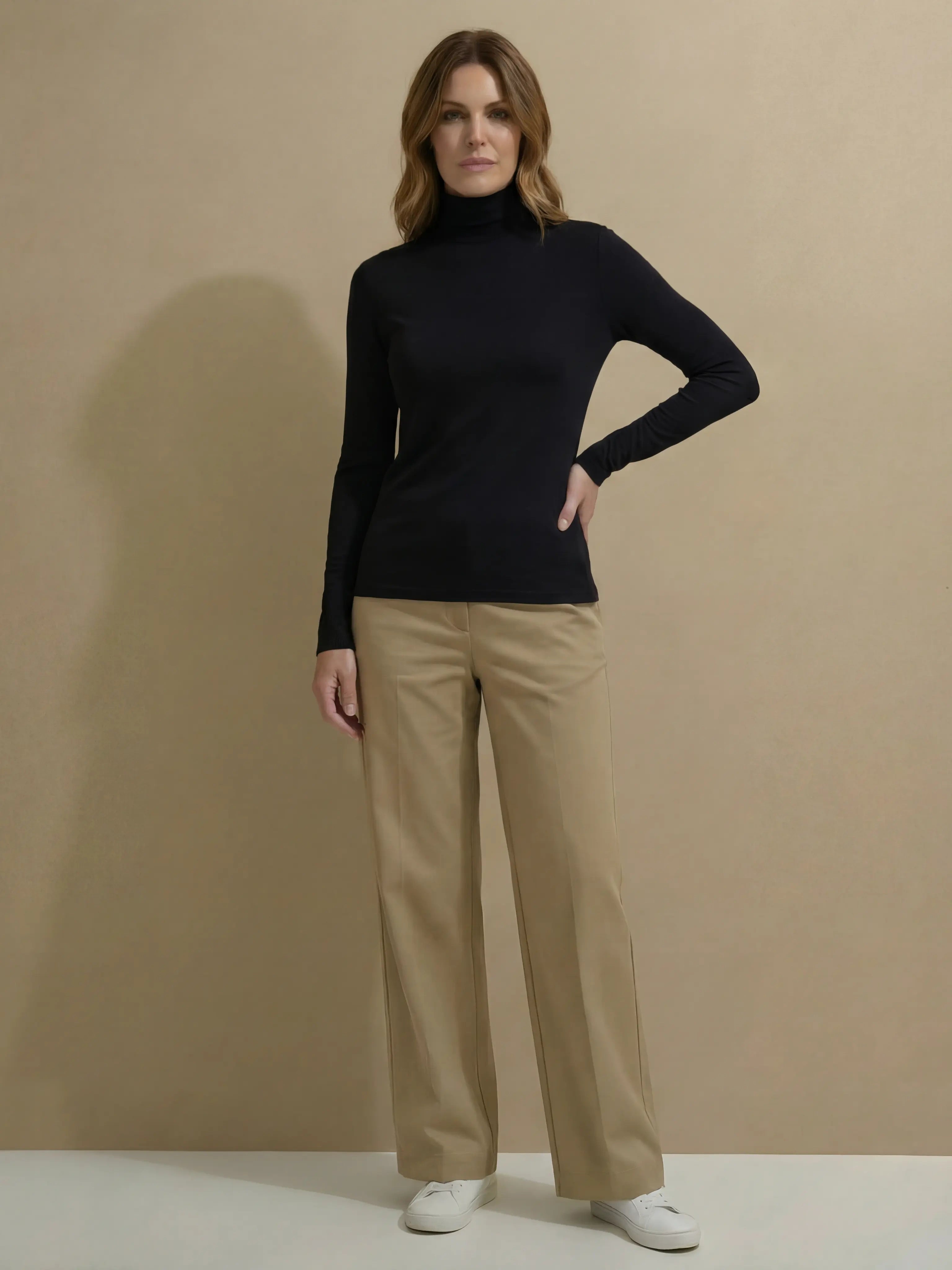 Cashmere blend Turtleneck Ultralight Top
