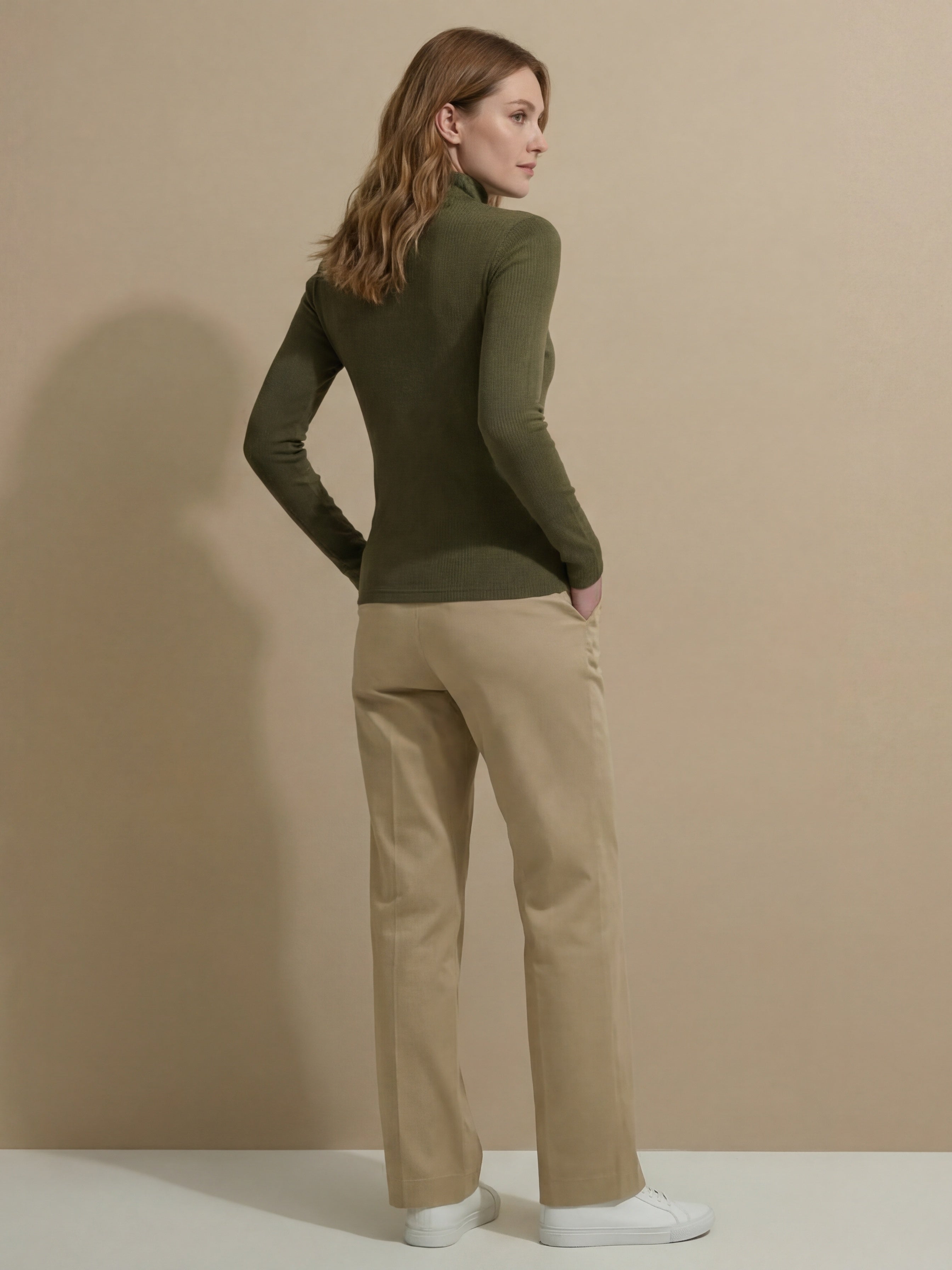 Cashmere blend Mock Neck Ultralight Top