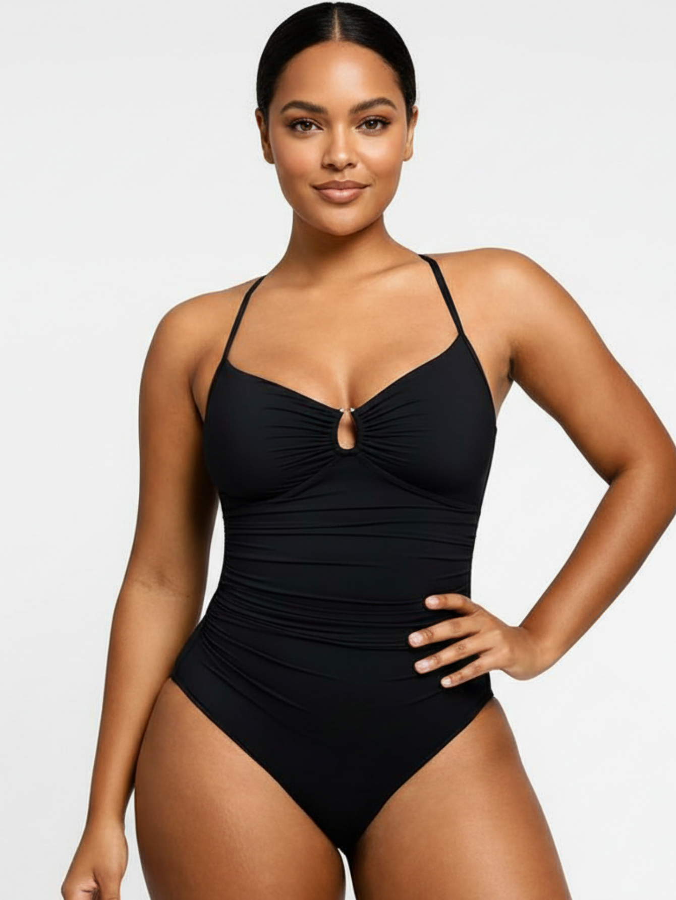 Cut Out Tummy Control One-Piece