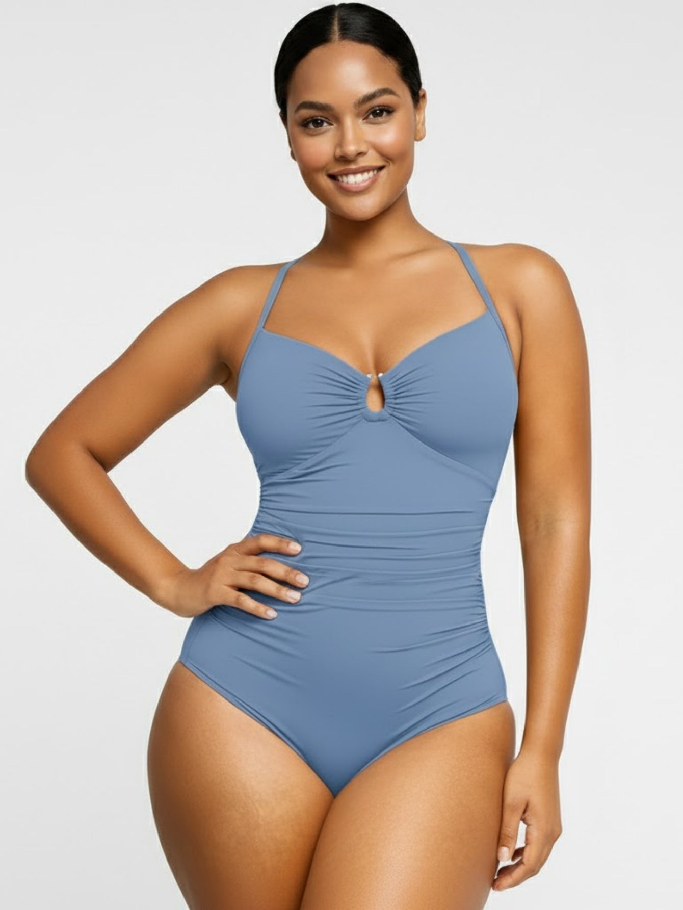 Cut Out Tummy Control One-Piece
