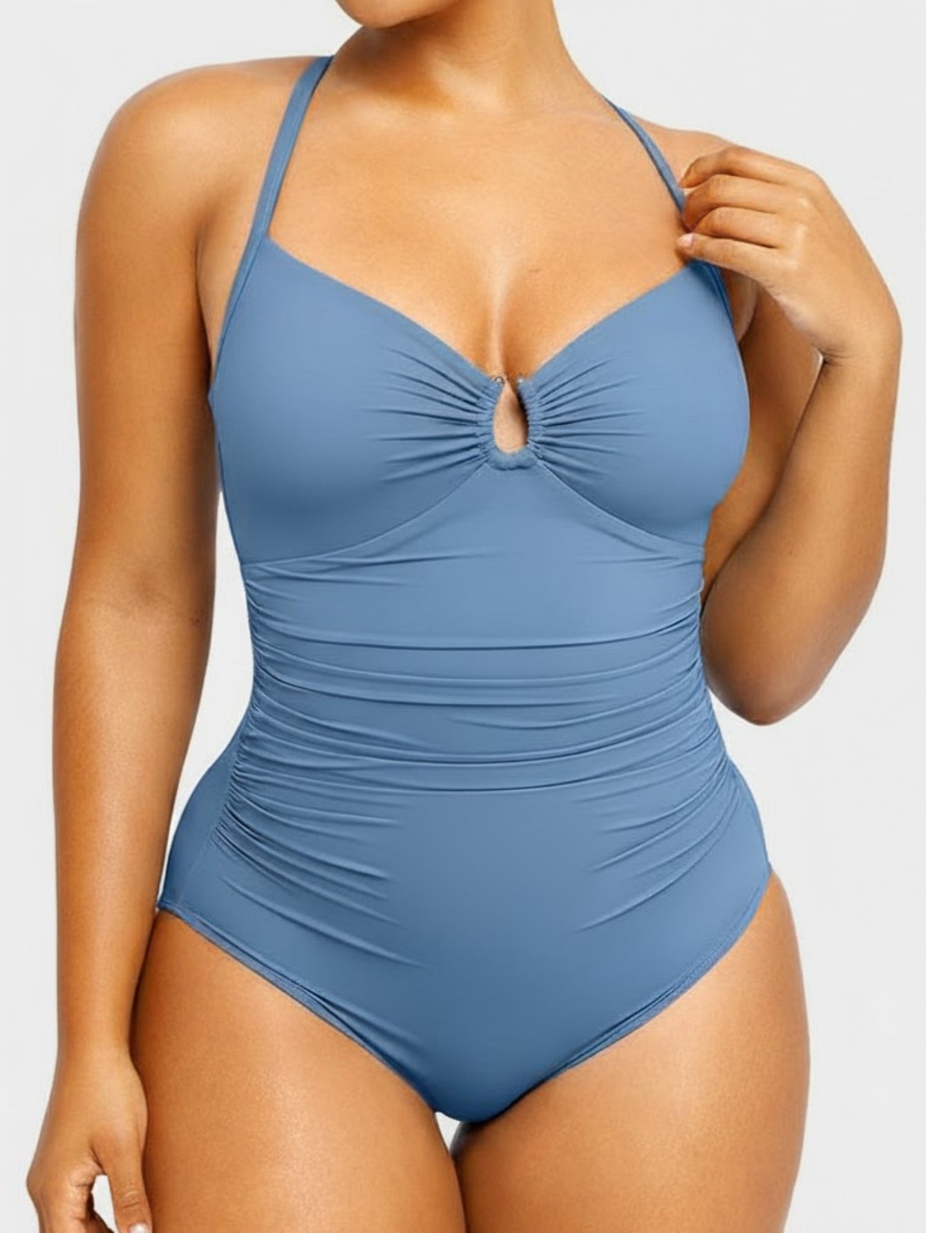 Cut Out Tummy Control One-Piece