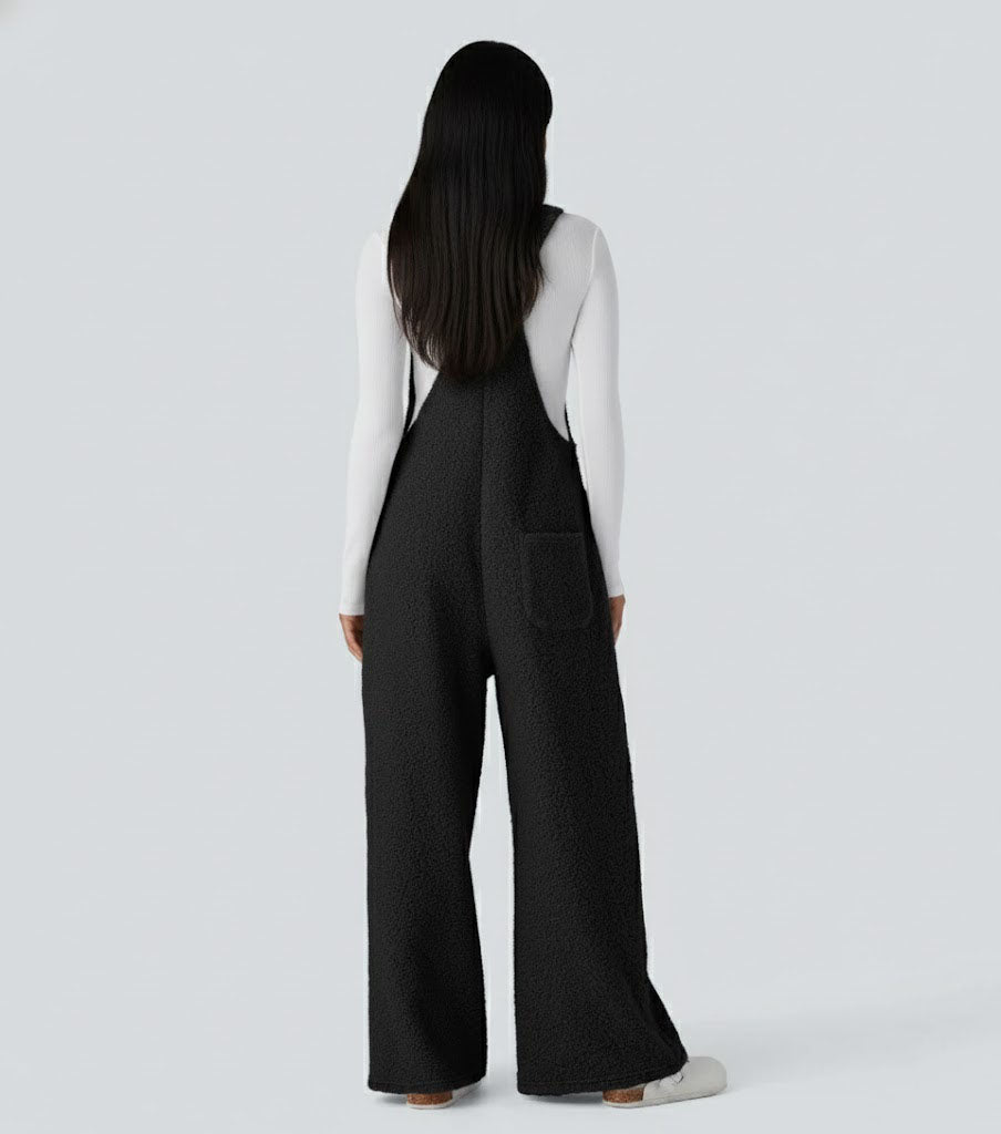 Pockets Casual Overalls