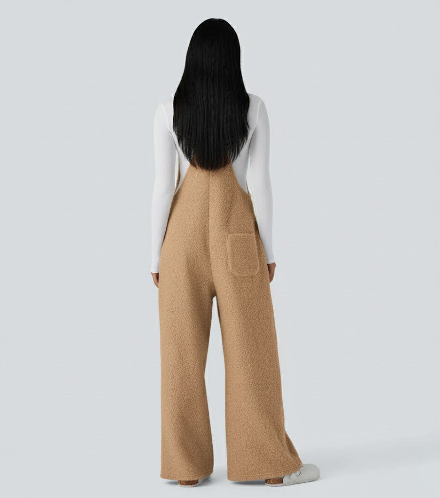 Pockets Casual Overalls