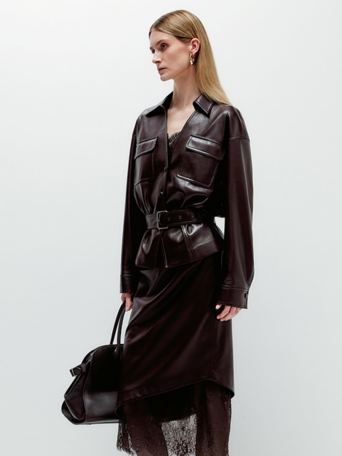 Faux Leather Moto Jacket