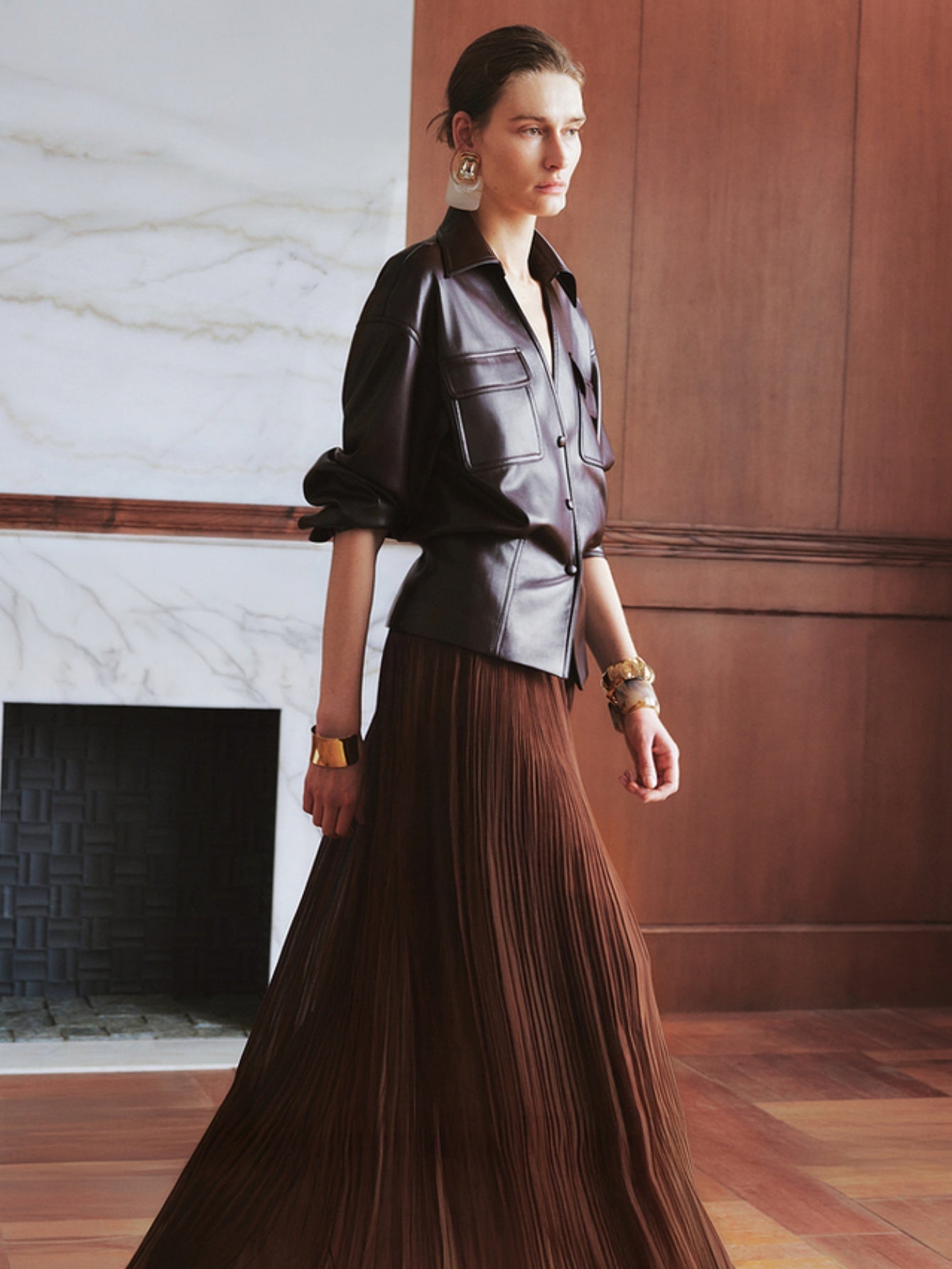 Faux Leather Moto Jacket