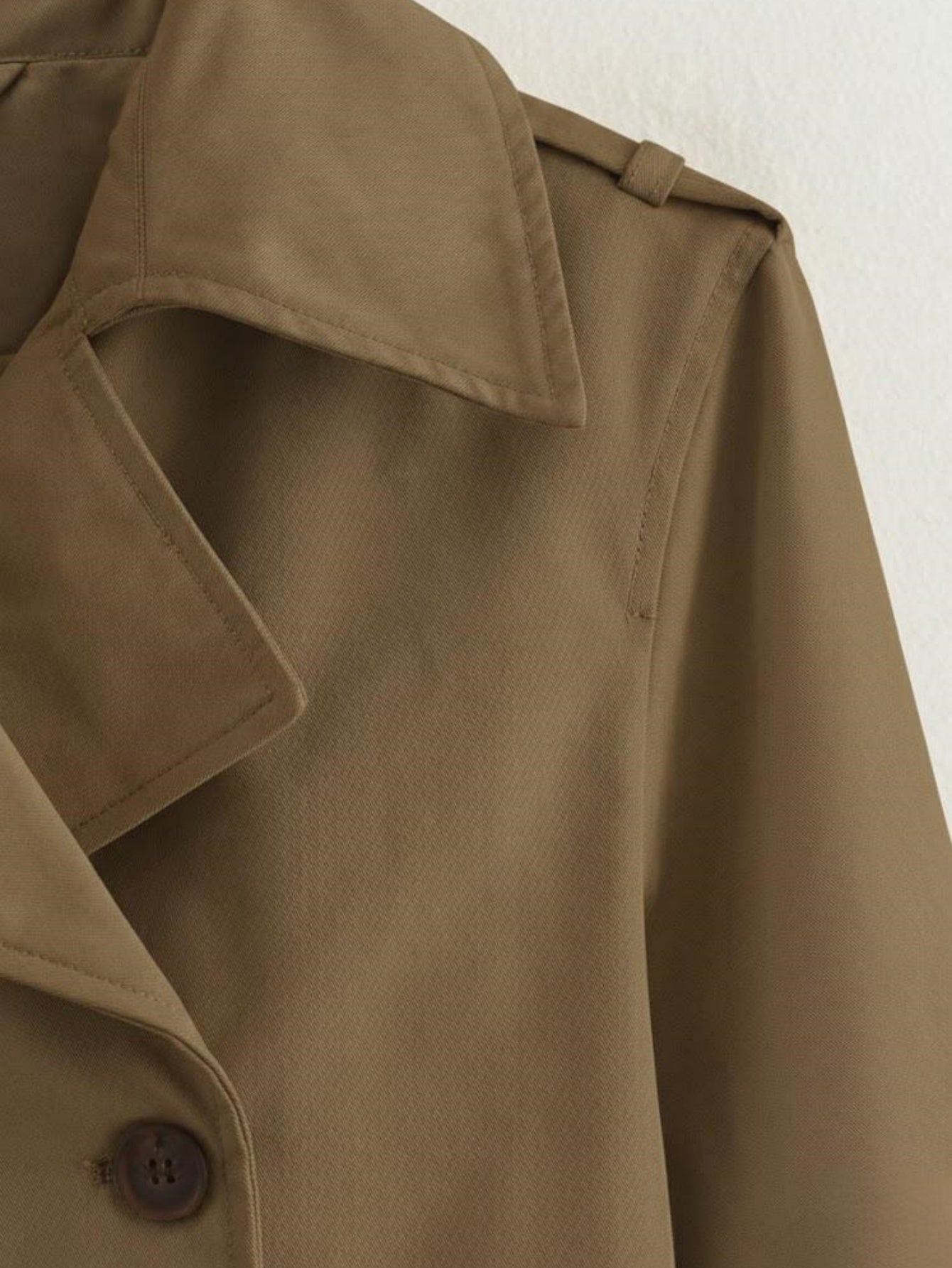 Classic Oversized Double-Breasted Trench Coat