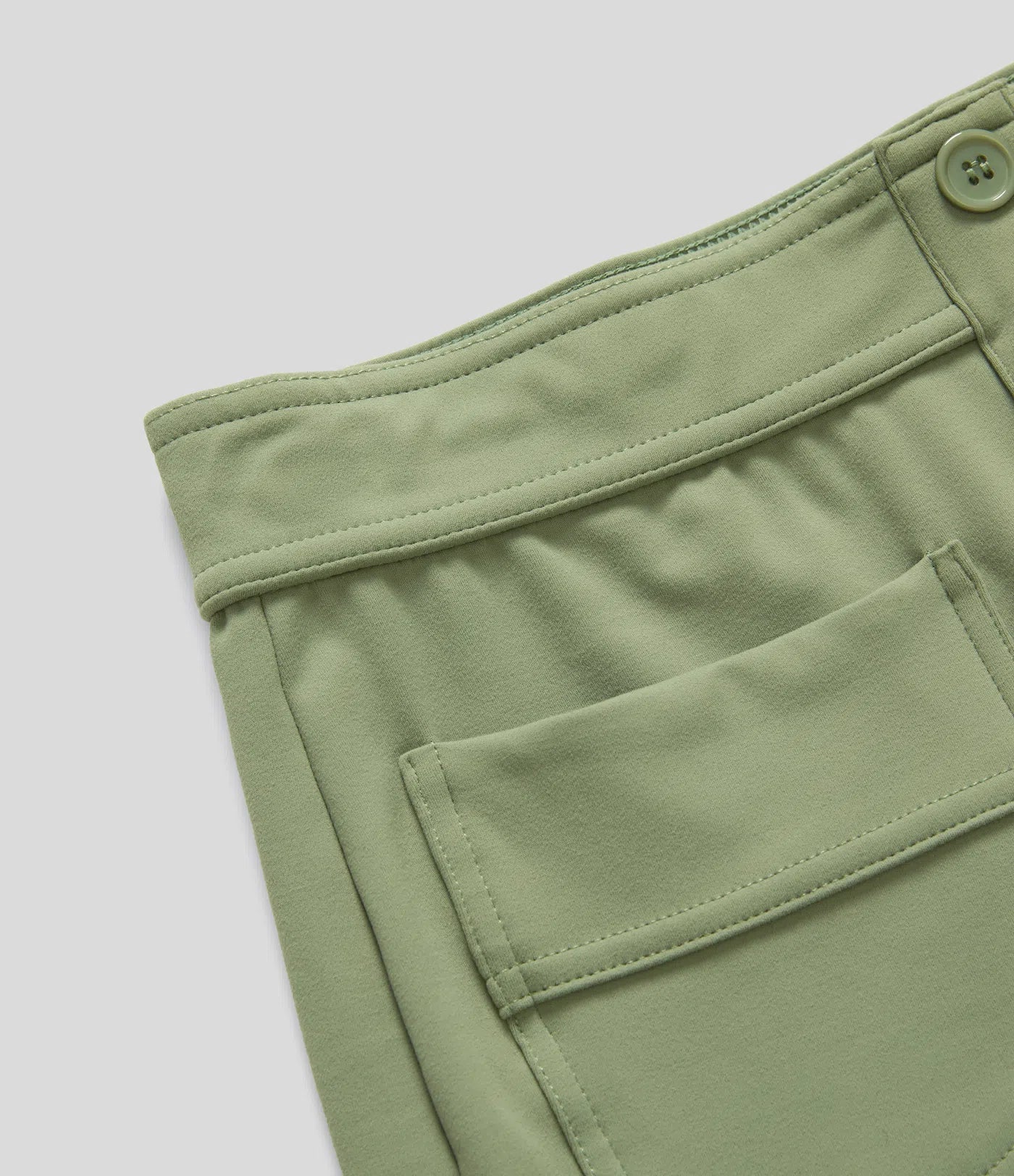 High Waisted Pockets Straight Leg Casual Pants