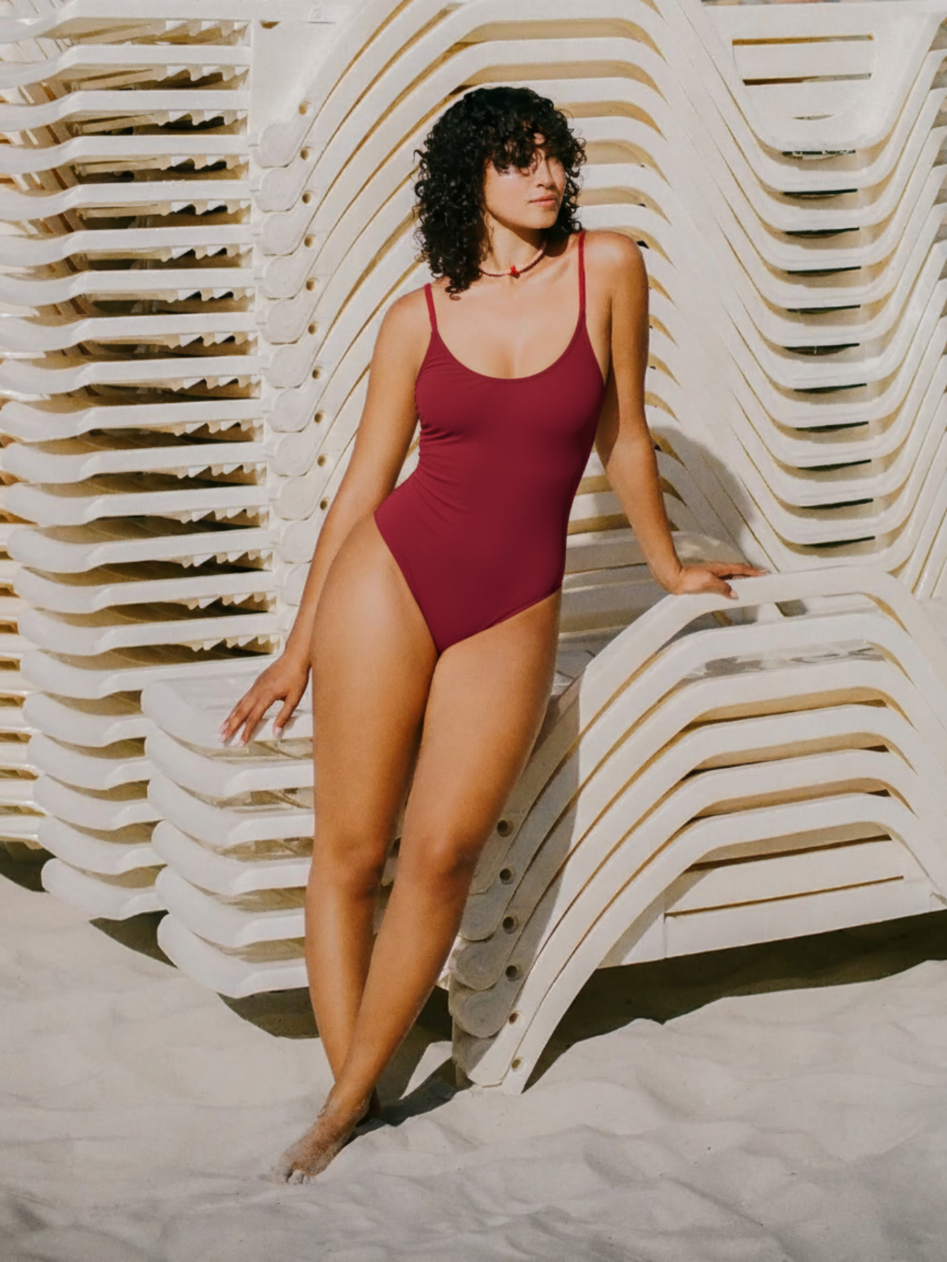 Ruched Tummy Control Backless Swimsuit