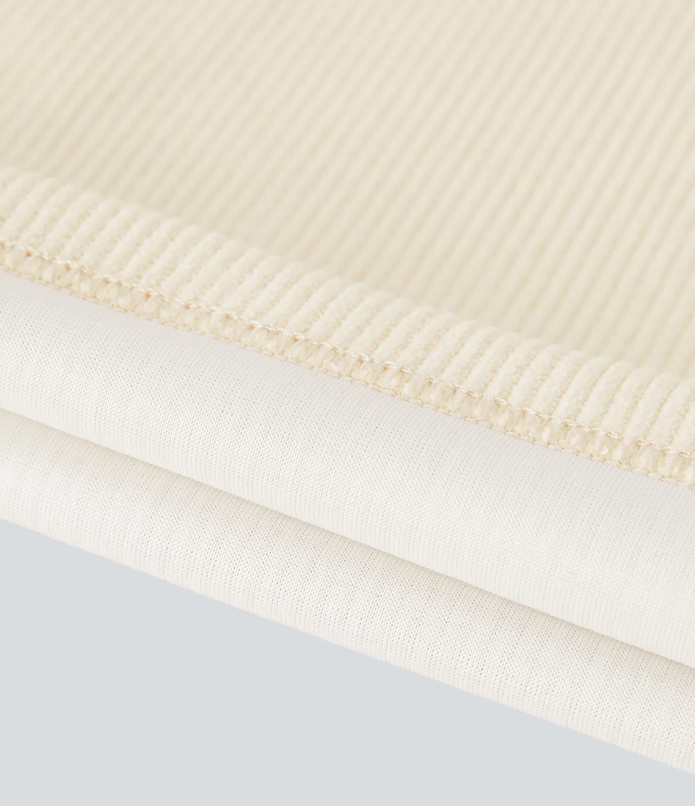 High Waisted Straight Leg Mop Corduroy Casual Pants