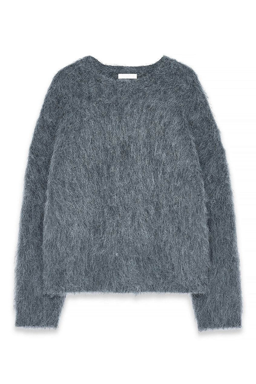 Brushed Alpaca Crew Neck Sweater