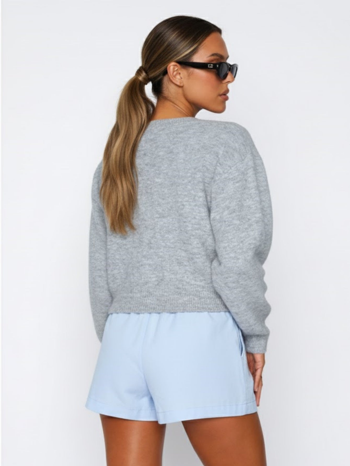 Y2K Lightweight Crop Knit Cardigan