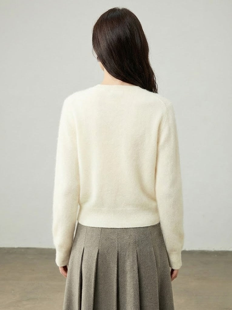 Cloud Cream Cashmere Cardigan