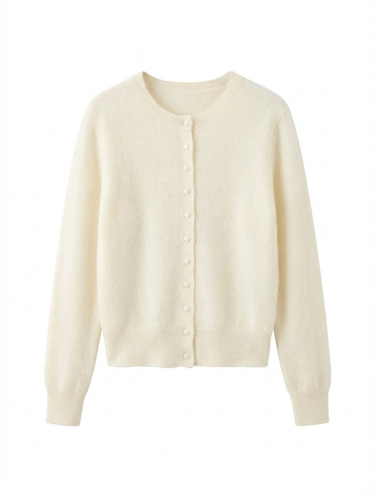 Cloud Cream Cashmere Cardigan