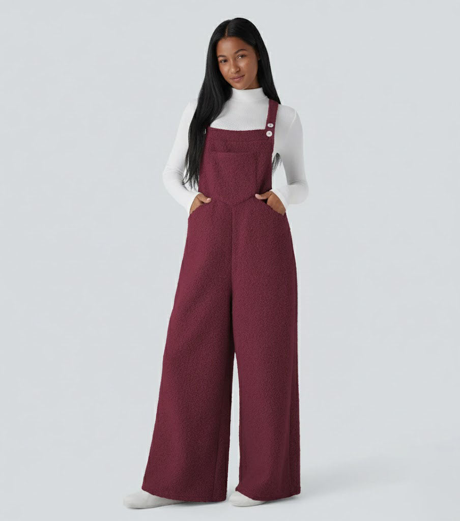 Pockets Casual Overalls