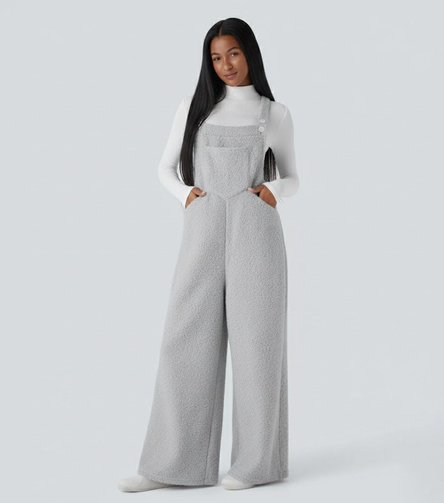 Pockets Casual Overalls