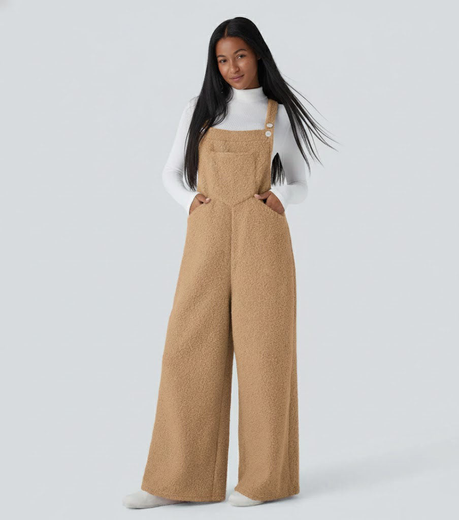 Pockets Casual Overalls